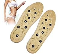 plantillas masajeadoras de pies, Plantillas adelgazantes for aliviar el dolor, plantillas portátiles de acupresión, plantillas de masaje magnético for pies for mujeres y hombres.(Yellow,L)
