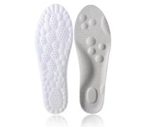 Plantillas Memory Foam para Mujer y Hombre, Plantilla Deportiva 4D de Absorción de Golpes, Comodidad Plantilla de Zapato de Amortiguadoras Espuma, 39-40