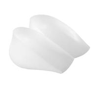 Plantillas ocultas para aumentar la altura del talón, almohadilla de silicona transparente universal (1,5 cm)