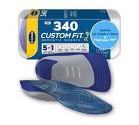 Plantillas ortop dicas Dr. Scholls Custom Fit CF 340 de 3/4 de longitud, personalizadas para su pie y arco. Alivio inmediato del dolor durante to