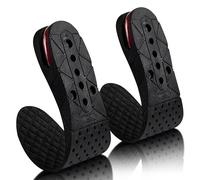 Plantillas ortopédicas ajustables para aumentar la altura, escalables, cómodas, ortopédicas, kit de elevación de hasta 3 cm, unisex, cojín de aire, almohadilla de talón, inserto de bota más alto para