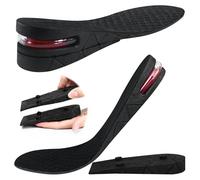 Plantillas ortopédicas ajustables para aumentar la altura, escalables, cómodas, ortopédicas, kit de elevación de hasta 5 cm, unisex, cojín de aire, almohadilla de talón, inserto de bota más alto para