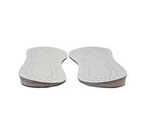 Plantillas Ortopédicas Cuñas para Calzado, 2 Pares de Piel Talón Lateral Almohadillas Correctivas O/X Pierna, Pronación, Supinación, Medial, Lateral (Color : White, Size : 35-36)