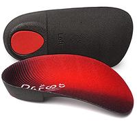 Plantillas ortopédicas de 3/4 de longitud de Dr. Foot's, insertos de soporte de arco alto para pies planos, fascitis plantar, sobrepronación y dolor de pies (mediano (hombres 6.5-8.5 / mujeres 7.5-9.5))