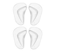 Plantillas ortopédicas de silicona, 2 pares/juego de plantillas ortopédicas de gel para pies y pies con almohadilla para calzado, almohadillas para pies planos, plantilla para fascitis plantar