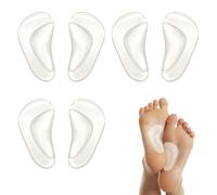 Plantillas Ortopédicas de Silicona y Almohadillas de Gel para Pie Plano y Arco del Pie, Soporte de Pies, 3 Pares