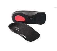 Plantillas ortopédicas de soporte de arco ajustadas, longitud 3/4, fascitis plantar y alivio del dolor de rodilla (negro, 3/4.5 UK)