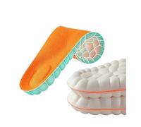 Plantillas ortopédicas deportivas con soporte for el la bóveda plantar del pie: amortiguación, desodorante, alta elasticidad y amortiguación suave (2 pares)(Orange,EU37-38)