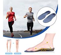 Plantillas Ortopédicas, Inserciones para Talón Trasero, Plantillas Pie Plano para Fascitis Plantar, Almohadillas de Longitud Completa, Elevadores de Talón para Alivio del Dolor de Pies Arcos Caídos