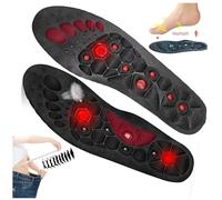 Plantillas Ortopédicas Magnéticas con Reflexología - Plantillas de Acupresión Originales Masaje Terapéutico Pies - Transpirables Unisex Talla 35-47 (Size:2 Pairs,Color:M:(40-43))