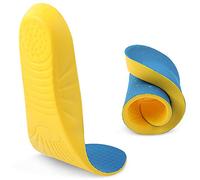 Plantillas ortopédicas, plantillas de espuma viscoelástica que proporcionan una gran absorción de impactos y amortiguación, las mejores plantillas para hombres y mujeres para uso diario, Amarillo /