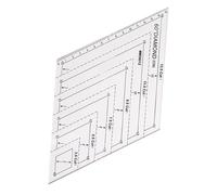 Plantillas para Acolchado, Regla de Acolchado Rombo de 60 Grados, Plantilla para Manualidades Decoración del Hogar Costura Arte en Tela Diseño de Vestuario Creación Manual