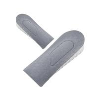 Plantillas para aumentar estatura Plantillas invisibles for aumentar la altura, 1 par, for mujeres y hombres, media plantilla de 3 capas con aire para uso diario con confianza(Grey 2cm)