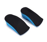 Plantillas para Aumentar la Altura, Elevadores de Altura, Elevación del Talón, 1 par de PU, 2-4 Cm, Invisibilidad, Deportes Cómodos, Aumento de Media Altura, Cojín para los Pies,