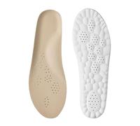 Plantillas para Aumentar la Altura Plantilla de látex alta elasticidad con soporte for el arco, transpirable y zapato(1 Pairs-Brown,EU37-38)