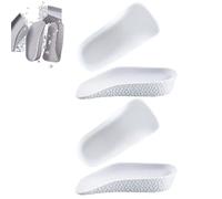 Plantillas para aumentar la altura, plantillas ortopédicas de altura, plantillas de soporte para el arco, inserciones ortopédicas para hombres y mujeres (One size,white(2.5cm))