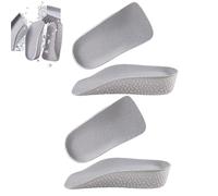 Plantillas para aumentar la altura, plantillas ortopédicas de altura, plantillas de soporte para el arco, inserciones ortopédicas para hombres y mujeres (One size,gray(2.5cm))