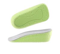 Plantillas para aumentar la estatura Plantilla for aumento de altura, almohadilla interior Invisible for zapatillas, medio cojín, zapatos deportivos(3.5FluorescentGreen)