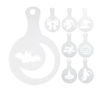 Plantillas Para Café | 8 Piezas Diseño Halloween,Molde Manualidades Reutilizable Para Decorar Pan Pasteles En Cocina Restaurante Uso Hotel
