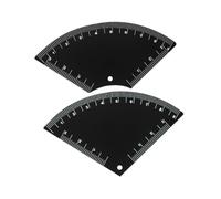 Plantillas para Cejas, Kit de 2 Reglas de Mapeo y Microblading, PVC Reutilizable (4cm/1.57in y 5cm/1.97in)