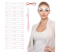 Plantillas para cejas para mujer, paquete de 12 unidades, ideal para principiantes, contornos precisos, múltiples formas para looks naturales y dramáticos, reutilizables, fáciles de limpiar