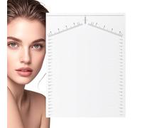 Plantillas para cejas para mujeres, 25 plantillas portátiles blancas para cejas, juego de peinado, kit de herramientas de Buddy, herramienta para cejas, moldeador de ojos para profesionales