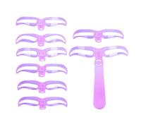 Plantillas para dar forma a las cejas: kit de moldeador de cejas reutilizable de 8 estilos, material lavable, diseño portátil, guía de plantilla ajustable | Accesorio de maquillaje profe