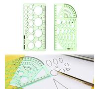 Plantillas para Dibujar, Plantilla Circulos, Plantilla Elipses, Kit de Dibujo de Plantilla, 2 Piezas Trazador de Plantillas para Oficina y Escuela Diseño de Dibujos