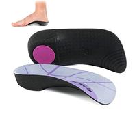 Plantillas para fascitis plantar de 3/4 de longitud, arco alto que soporta plantillas ortopédicas, hombres/mujeres, 1 par, pies planos, sobrepronación, alivio del dolor del talón para caminar, L