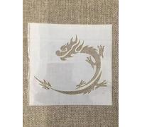 Plantillas para manualidades, 13 cm, diseño de dragón pequeño, plantillas de plástico reutilizables para madera, pared, tela, lienzo, muebles, suelo, piedra, tarjeta