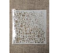 Plantillas para manualidades, plantillas reutilizables de bloque irregular de 13 cm para pintar sobre madera, plantillas de pared, plantilla de pintura para hacer tarjetas y decoración del hogar