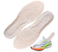Plantillas para mujer, cómodas plantillas de piel de oveja | Insertos de zapatos de lana | Reemplazo de plantilla de forro polar | Zapato de invierno grueso | Plantilla cálida de repuesto que absorbe