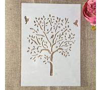 Plantillas para pintar, 29 cm, A4, textura irregular, plantillas reutilizables para pintar en madera, lienzo, muebles, suelo, suministros de arte, decoración, estilo E