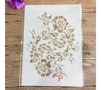 Plantillas para pintar, 29 x 21 cm, diseño floral vintage para pintar sobre madera, pared, lienzo, tela, roca, cartel, proyectos de arte de manualidades, patrón B