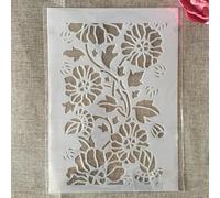 Plantillas para pintar, A4, 29 cm, textura de girasol, plantillas reutilizables para pintar sobre madera, lienzo, muebles, suelo, suministros de arte para decoración