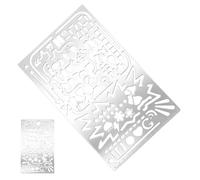 Plantillas para planificador, suministros huecos para manualidades, plantilla de dibujo para diseñadores, artistas, estudiantes, profesores, amantes de las manualidades, cuaderno de bocetos, póster