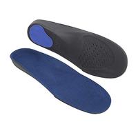 Plantillas para Zapatos, 2 Pares Unisex de Fondo Duro EVA+ Franela Soporte para Plantilla de Corrección de Pie Altura de de 1.1 Pulgadas para Pies Planos Correctos, (L)