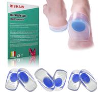 Plantillas para zapatos, Almohadillas de gel silicona for el talón, for dolor, espolón óseo y Aquiles, almohadillas copas for(Blue(men's),M(40 46))