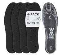 Plantillas para Zapatos de Hombre y Mujer - Super Active Pro Set de 4 Pares de Plantillas para Botas de Trabajo, Cómodas y Transpirables, Worker Walker, 36 EUR - 46 EUR