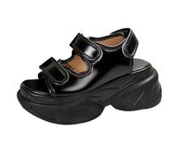 Plantillas Para Zapatos Mujer Foreign Trade - Modelos Primavera y - Zapatillas Gruesas para Mujer Sandalias Talla 41, Negro , 38 EU