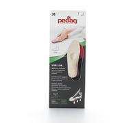 Pedag Viva Low | Soporte de arco bajo | Hecho a mano en Alemania | Alivio de la fascitis plantar | Cojín para el talón | Control de olores de carbón activado | Soporte metatarsiano | Bronceado |