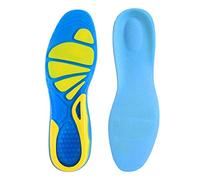 Plantillas Plantilla de silicona Plantar Fasciitis Fasciity Pie Caracterizadoras de masaje ortopédico Plantilla de absorción de choque Unisex Plantillas Memory Foam(Blue A,S (210mm to 235mm))