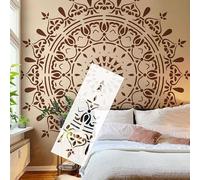 Plantillas redondas de 200 cm con diseño de mandala gigante, para pintar decoración, manualidades, decoración de pared, tamaño grande para patrones de yeso S546