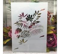 Plantillas reutilizables, 11.42 x 8.27 pulgadas, hojas de arce, ramas de árbol, plantillas de dibujo para manualidades, pared, lienzo, muebles, álbumes de recortes, decoración del hogar, estilo E
