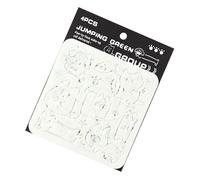 Plantillas reutilizables de PET para vacaciones en la escuela, plantillas de arte seguras para niños con bordes fáciles de limpiar