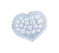 Plantillas reutilizables para arte de uñas, molde de silicona con hojas de arce inspiradas en la naturaleza, diseño de corazón, herramienta de creación de arte de uñas de viaje