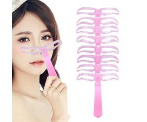Plantillas Reutilizables Para Cejas - Kit Portátil Para Dar Forma A Las Cejas De 15x12cm, Plantillas Lavables De 8 Estilos, Material ABS Ligero | Práctico Accesorio De Maquillaje Para Mujeres, Viajes,