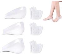 Plantillas Rizzsoles de altura máxima, almohadillas invisibles de silicona for el talón, plantilla transpirable y Protector del talón, 2 uds. (Size : 2cm)