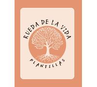 Plantillas Rueda de la Vida 50 Diseños Florales para Recortar Diario de Autodesarrollo y Autorreflexión Herramienta para Coaching, Terapia y Educación