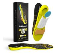Plantillas Sport Running Bukihome - Plantillas deportivas para hombre y mujer con soporte para el arco, rendimiento optimizado - confort óptimo, para pies planos, fascitis plantar -S